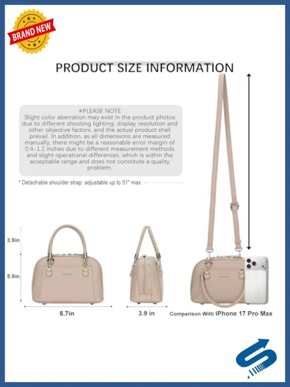 Mini Crossbody Purse with Heart Detail, Vegan Leather Top Handle Bag